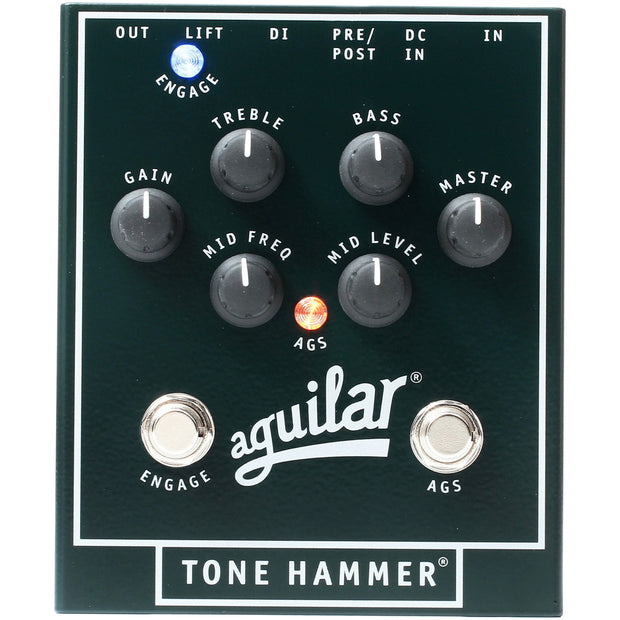 Aguilar Tone Hammer Bass Guitar Preamp DI Stomp Box Pedal