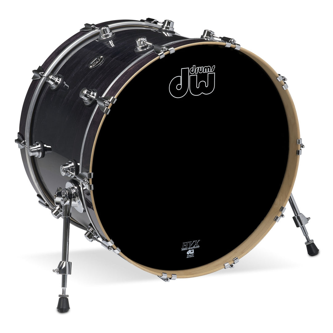 DW Performance Series Bass Drum 14x22 Gloss Lacquer - Ebony Stain