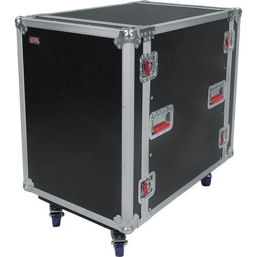 Gator G-Tour 16UCA-24D 16 Space 24'' Flight Rack w/ Casters, (2 locking)