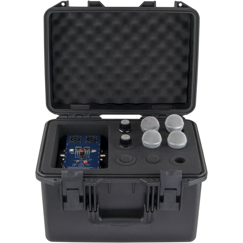 Odyssey MUMIC09 Vulcan Series Handheld Microphone Case with Storage for 9 Microphones