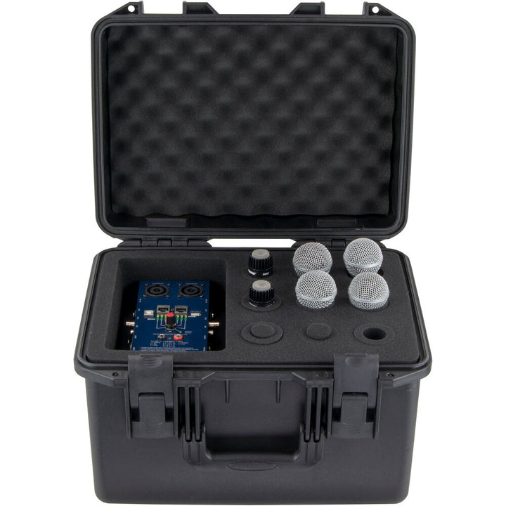 Odyssey MUMIC09 Vulcan Series Handheld Microphone Case with Storage for 9 Microphones