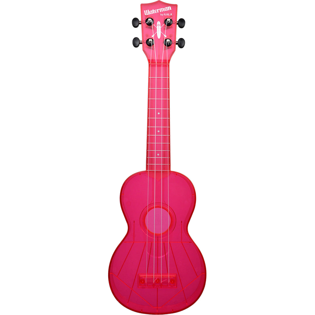 Kala Waterman Series Soprano Ukulele - Fluorescent Pink