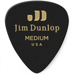 Dunlop 483P-03-MD Celluloid Black P.P. Med