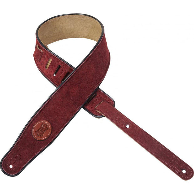 Levy's MSS3-BRG Suede Leather Guitar Straps