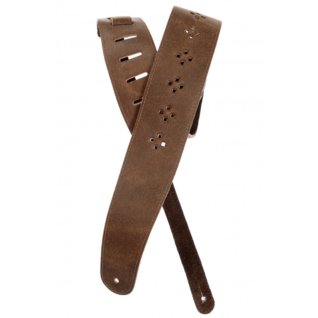 D'Addario 25PRF02 - >PERF LTH ST, BROWN DIAMONDS
