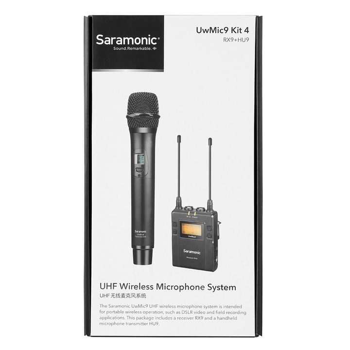 Saramonic UwMic9 Kit4 Upgraded UHF Wireless Kit W/ Single-Transmitter