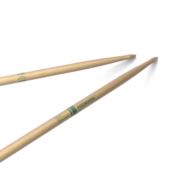 Promark RBCMW-Promark Carter McLean Hickory Drumsticks, Wood Tip