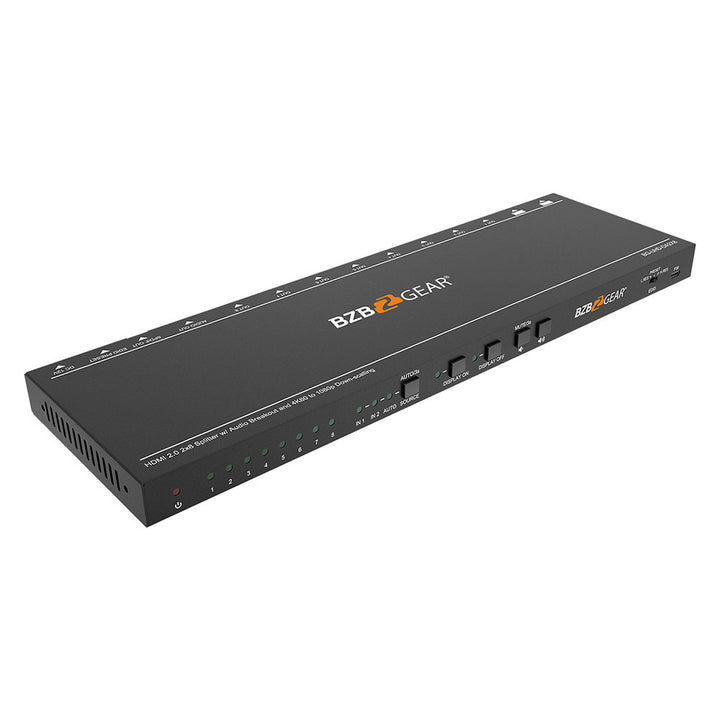 BZBGEAR - 8-Port HDMI 4K 18Gps 60Hz Splitter/Distribution Amplifier w/CEC Turn On/Off TV
