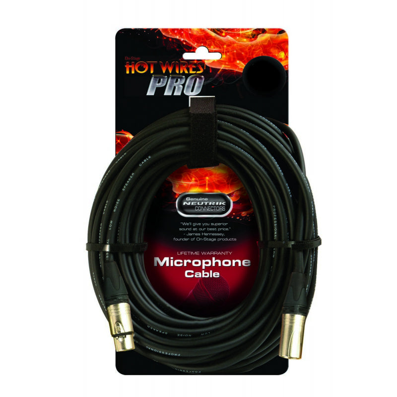 On-Stage MC-50NN Professional Mic Cable with Neutrik Connectors - 50‚Äô