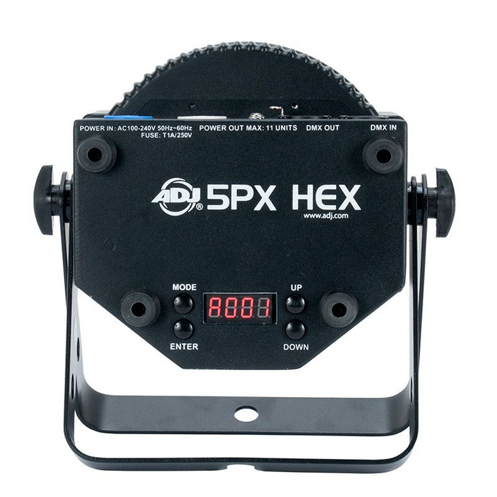 ADJ 5PX HEX Low Profile Par Fixture with 5x10W RGBAW+UV LED