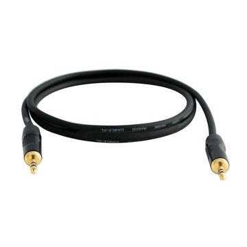 Digiflex HKK-3 - 3 Foot Pro Patch Cable Black/Gold 1/8 Inch Connectors