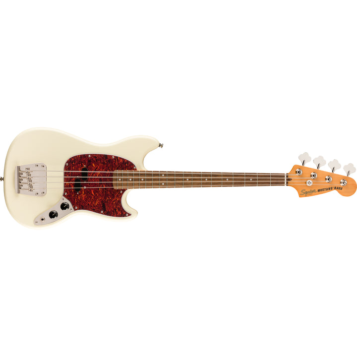 Squier Classic Vibe '60s Mustang Bass Laurel Fingerboard Electric Bass Guitar - Olympic White