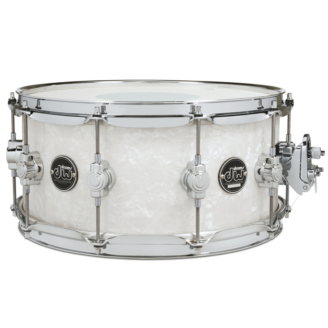 DW Performance Series Snare Drum 6.5x14 Finish Ply - White Marine