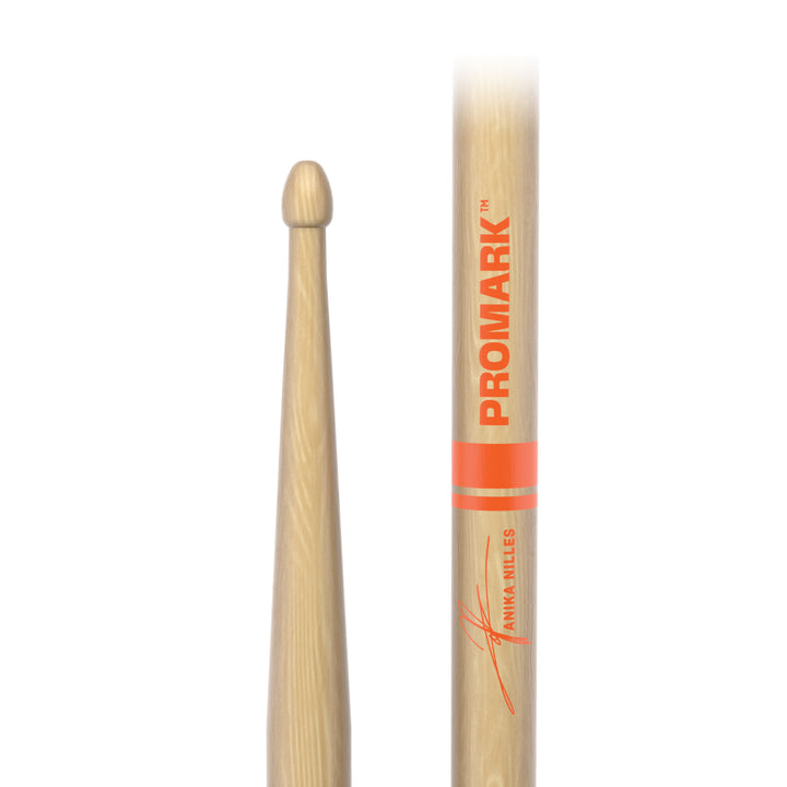 Promark RBANW-ProMark Anika Nilles Hickory Drumsticks, Wood Tip