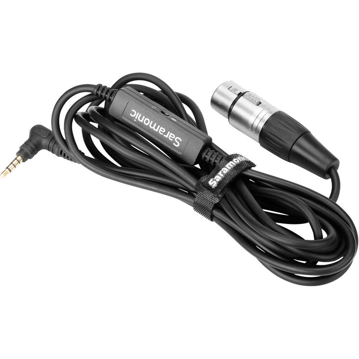 Saramonic SR-XLR35 XLR Female to 3.5mm TRRS Microphone Adapter Cable for DSLR Cameras and Smartphones - 10’