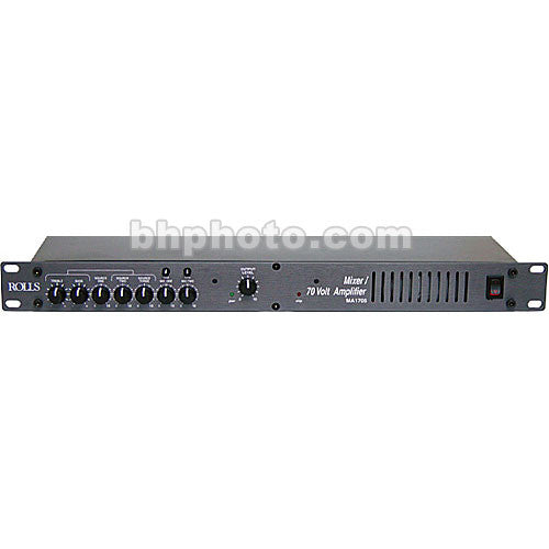 Rolls MA1705 70 Watt 70 Volt Mixer/Amplifier 1U