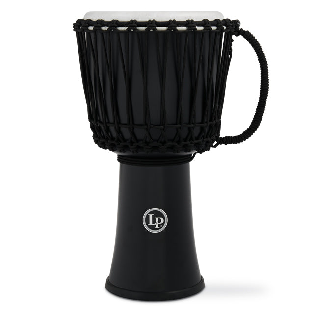 LP LP2010 World 10” Rope Tuned Circle Djembe w/ Perfect Pitch Head - Black