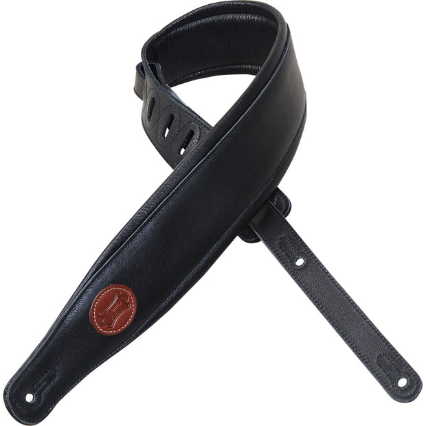 Levy's MSS2-BLK Garment Leather Guitar Straps