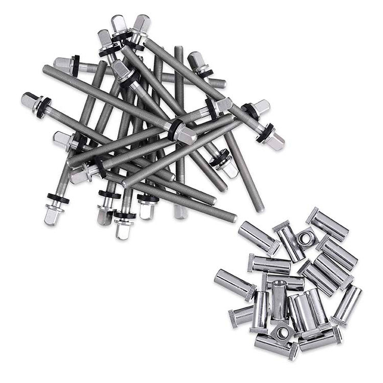 DW SMTP50S65 True Pitch 50 Tension Rod w/ Receiver Nut for 6.5'' Deep Snare Drums (20 Pack)