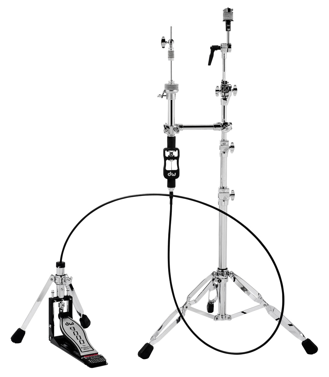 DWCP9502LB4-DW 9000 Series Remote Cable Hi-Hat Stand w/ MG-1, MG-2, 505 and Bag - 4ft
