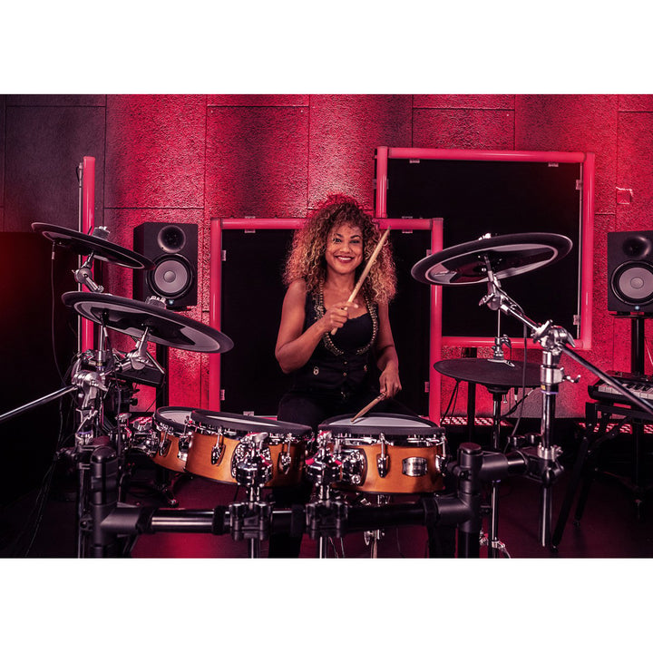 Yamaha DTX8KMRW Electronic Drum Kit with DTX-PRO, DTP8-M Mesh Pads, DTC8 Cymbals and Hardware - Real Wood