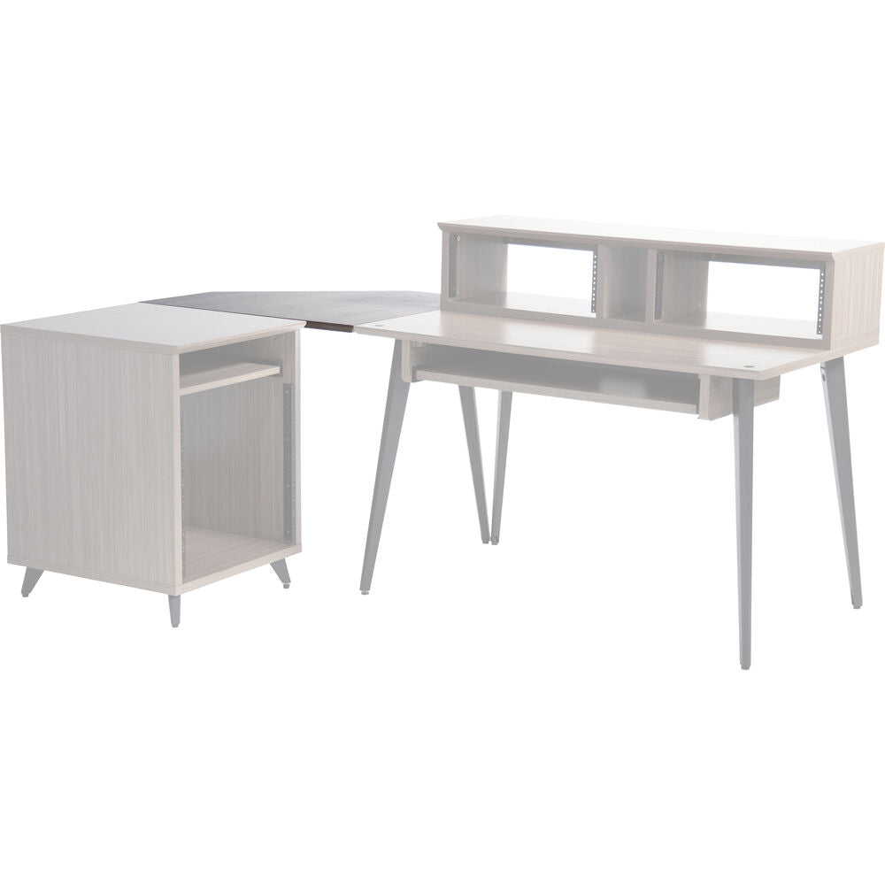 Gator Elite Series Furniture Desk Corner Section - Driftwood Gray
