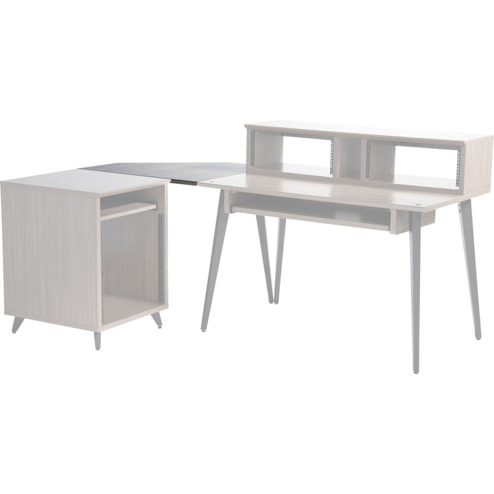 Gator Elite Series Furniture Desk Corner Section - Driftwood Gray
