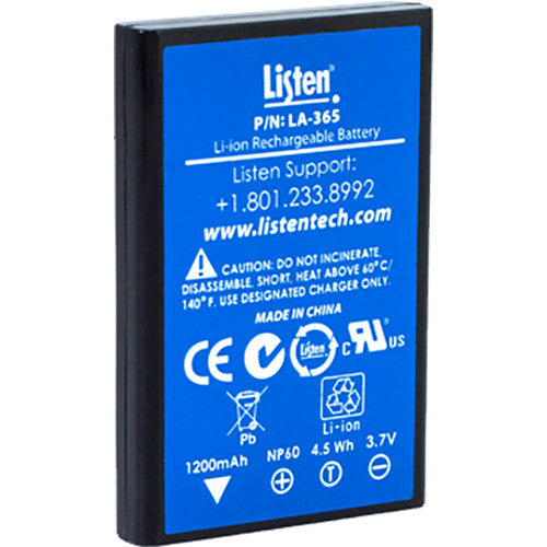 Listen Technologies LA-365 - Replacement Rechargeable Li-ion Battery