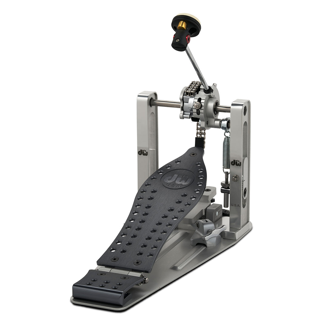 DW CPMCDGR Machined Chain Drive Single w/ Gray Footboard & Heel