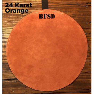 Big Fat Snare Drum SUEDE-KO-14-The Millionaire Suede Snare Drum ''24 Karat Orange''