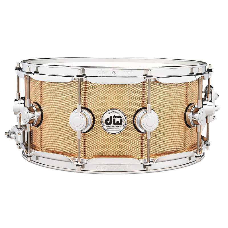 DW Collector’s Series Metal Snare Drum Solid 3mm Bell Bronze Knurled Finish - 6.5x14