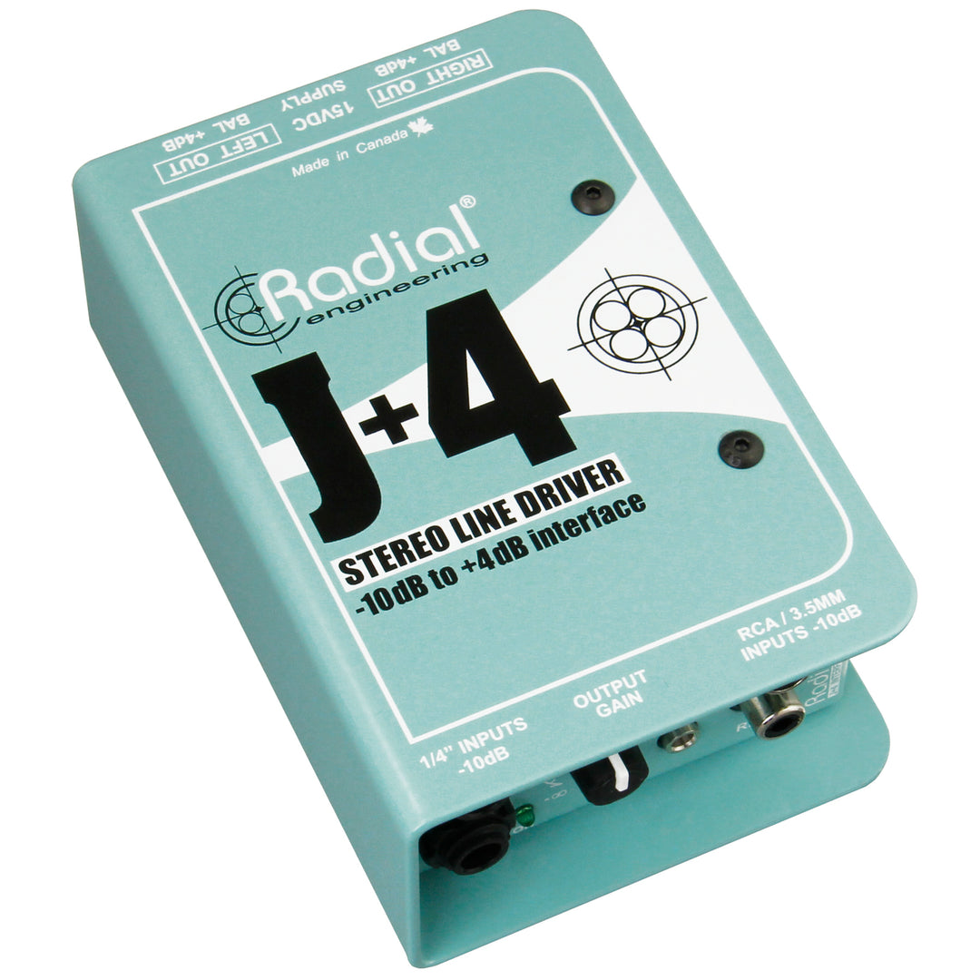 Radial J+4 Balanced Signal Line Driver -10dB to +4dB