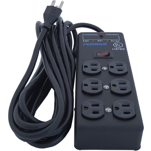 Furman SS-6B Surge Suppressor w/6 Outlets & 2A—3 Configuration