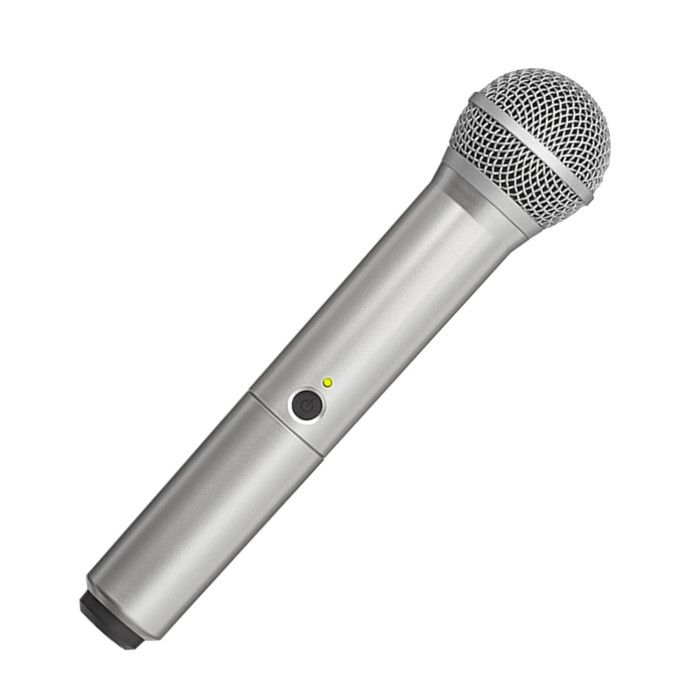 Shure WA712 Color Handle for BLX2 Microphone Transmitter PG58 Capsule Silver