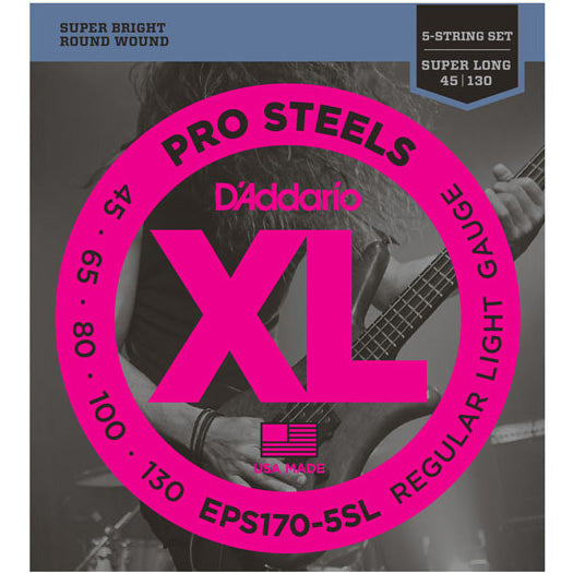 D'Addario EPS170-5SL - SET BASS PROST 45-130 SL 5 STR