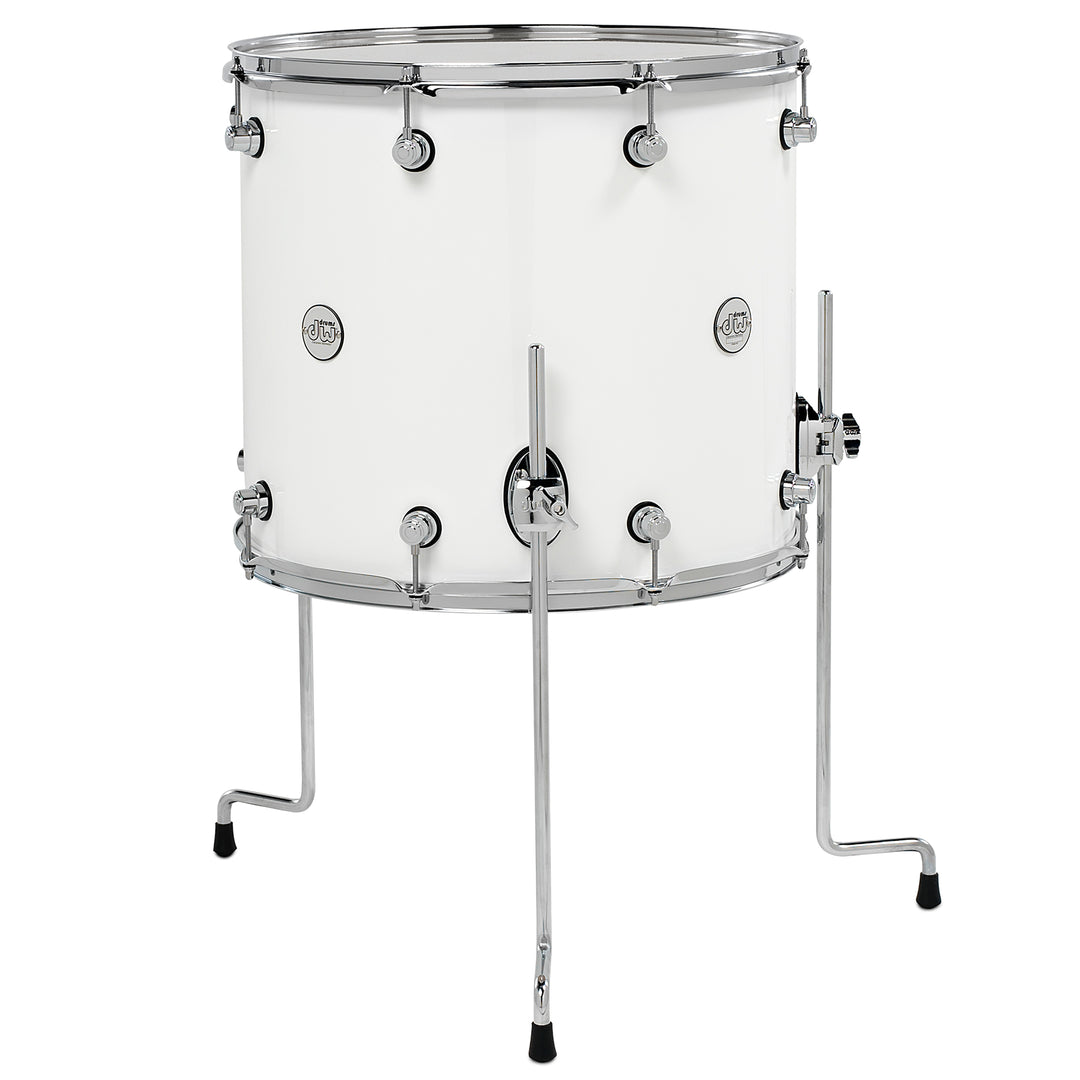 DW Design Series Floor Tom 16x18 Gloss Lacquer - Gloss White