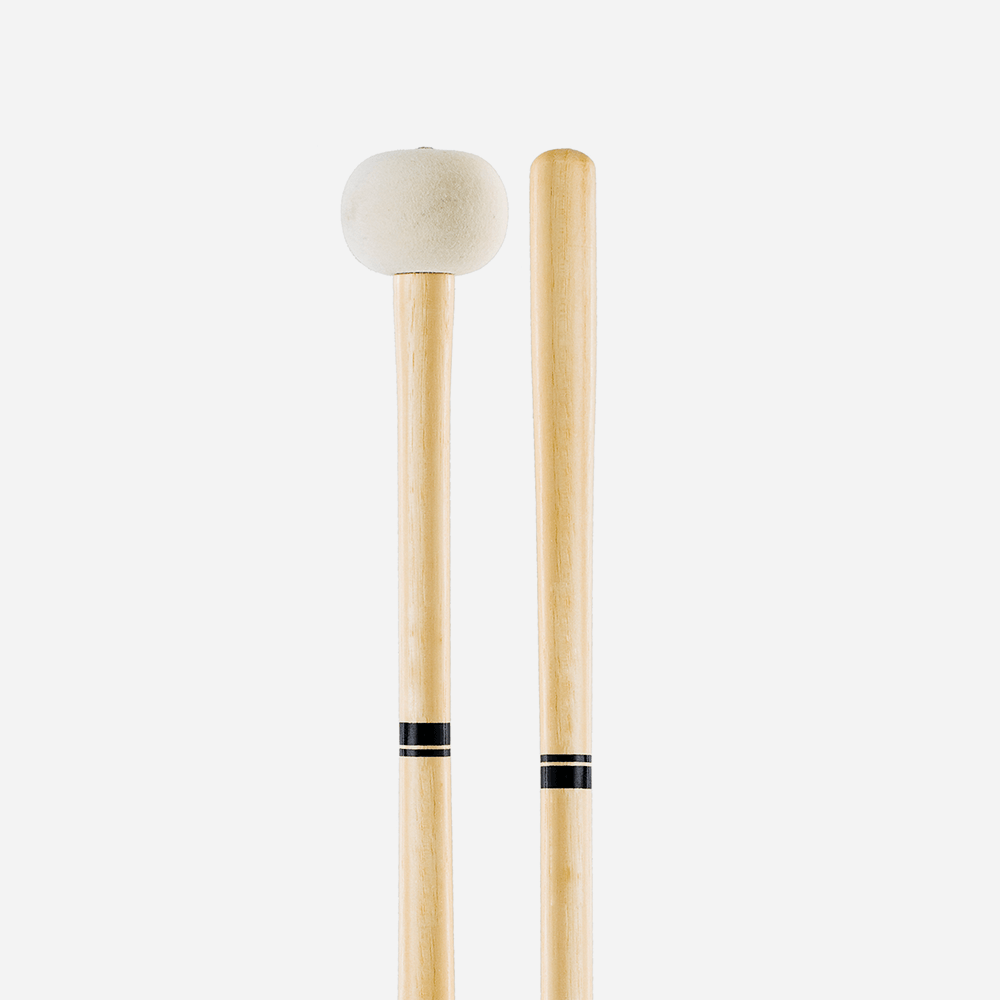 Promark PSMB4 -Promark Performer Series Medium Large Hard Felt Marching Bass Drum Mallets