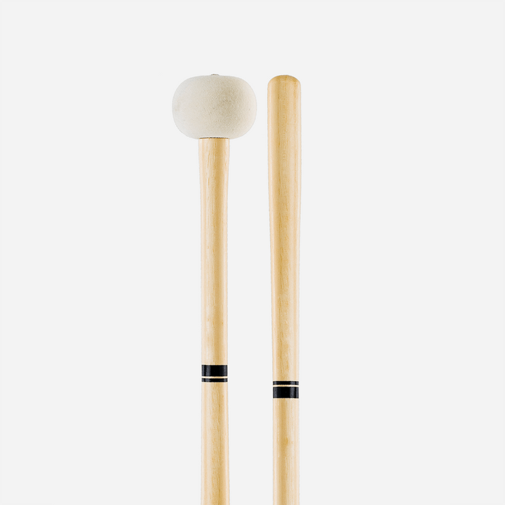 Promark PSMB4 -Promark Performer Series Medium Large Hard Felt Marching Bass Drum Mallets