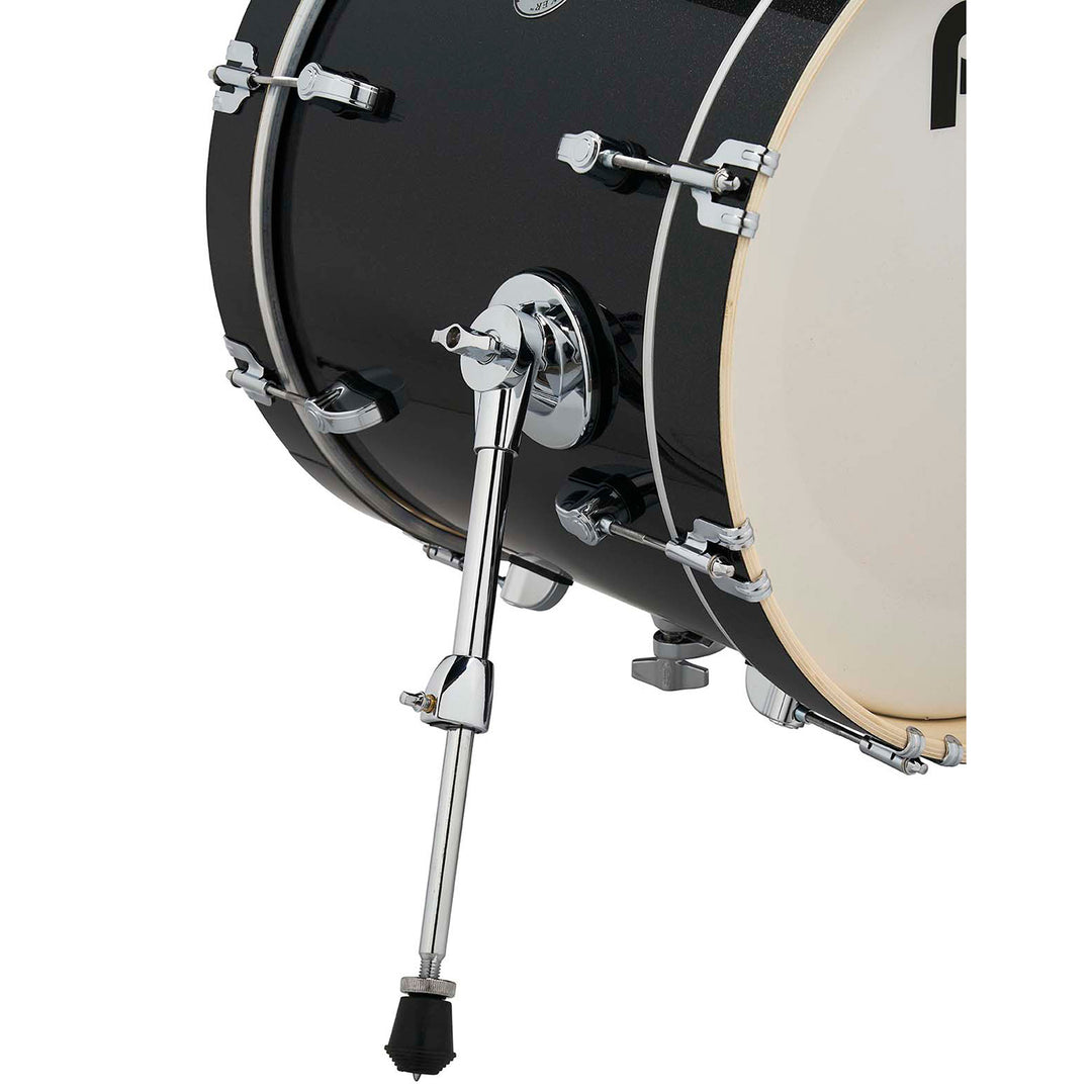 PDNY1604BO- PDP New Yorker 4-Piece Kit FinishPly Shell Pack (14x16 w/ BDM, 8x10, 12x13FT, 5x14 Snare) - Black Onyx Sparkle