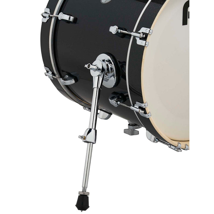 PDNY1604BO- PDP New Yorker 4-Piece Kit FinishPly Shell Pack (14x16 w/ BDM, 8x10, 12x13FT, 5x14 Snare) - Black Onyx Sparkle