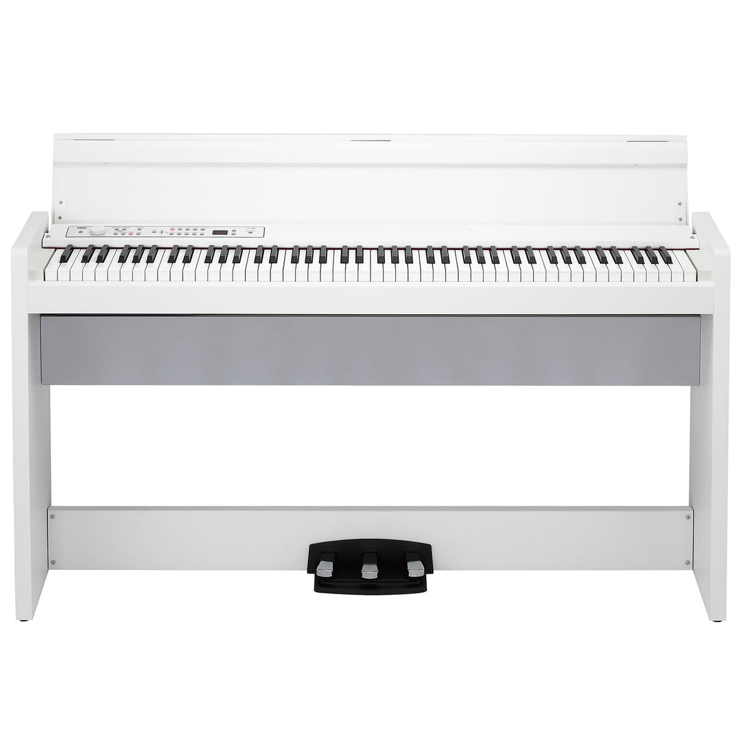 Korg LP380 88-Key RH3 Action Digital Piano w/ Stand, Pedals, Bench - White