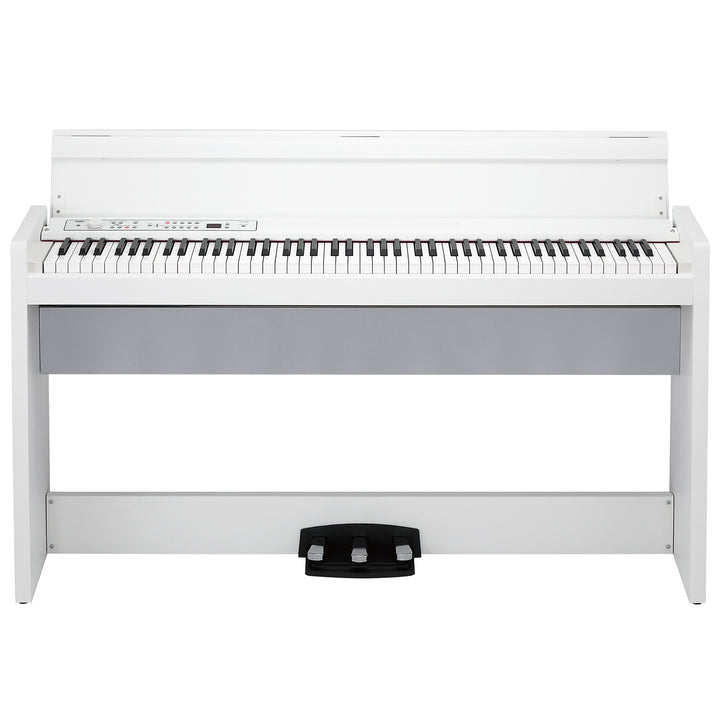 Korg LP380 88-Key RH3 Action Digital Piano w/ Stand, Pedals, Bench - White