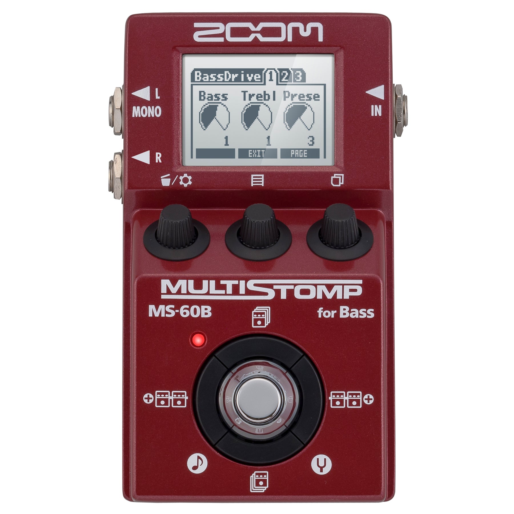 Zoom MS-60B MultiStomp Bass Guitar Effect Pedal