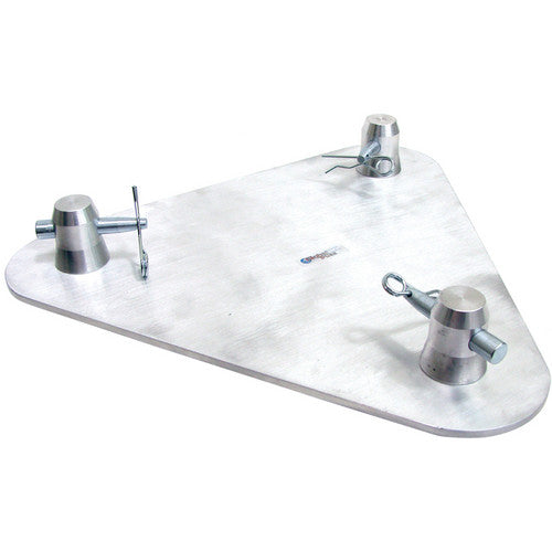 Global Truss F33-TR-4108 12inx12in Triangle Base Plate -Aluminium