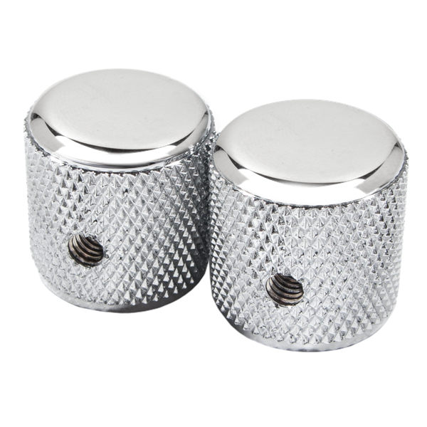 Fender Pure Vintage '60s Telecaster Knurled Knobs - Chrome
