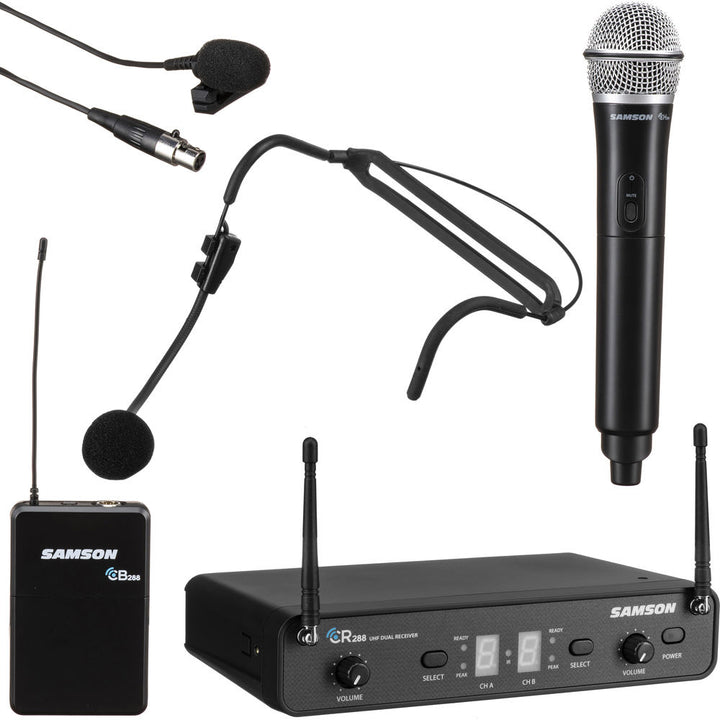 Samson Concert 288 All-In-One Dual-Channel Wireless System (H-Band, 470 to 518 MHz)