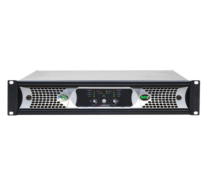 Ashly nXe8002 amplifier plus OPDante and OPDAC4 Option Cards
