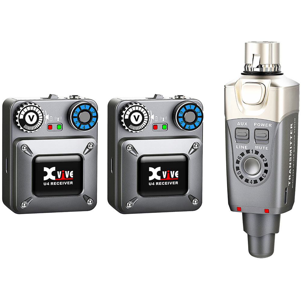 Xvive U4 Wireless In-Ear Monitor System - Two Receivers