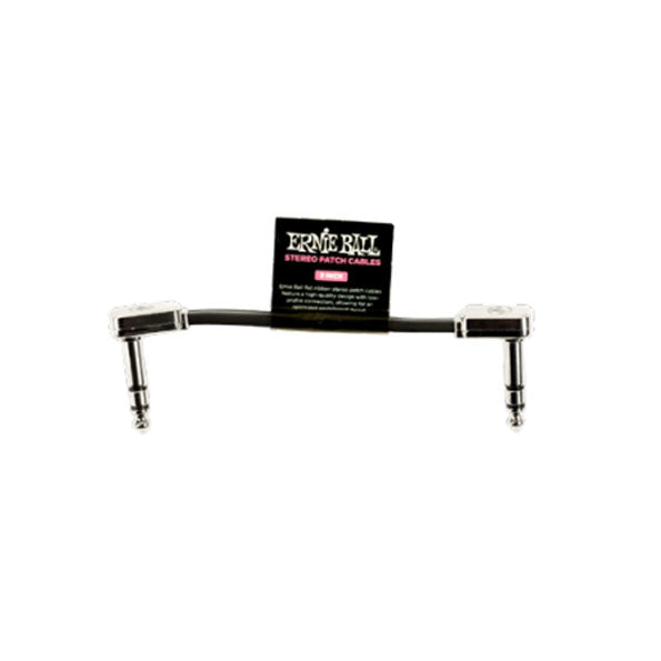 Ernie Ball Flat Ribbon Patch Cable (Single, Black)