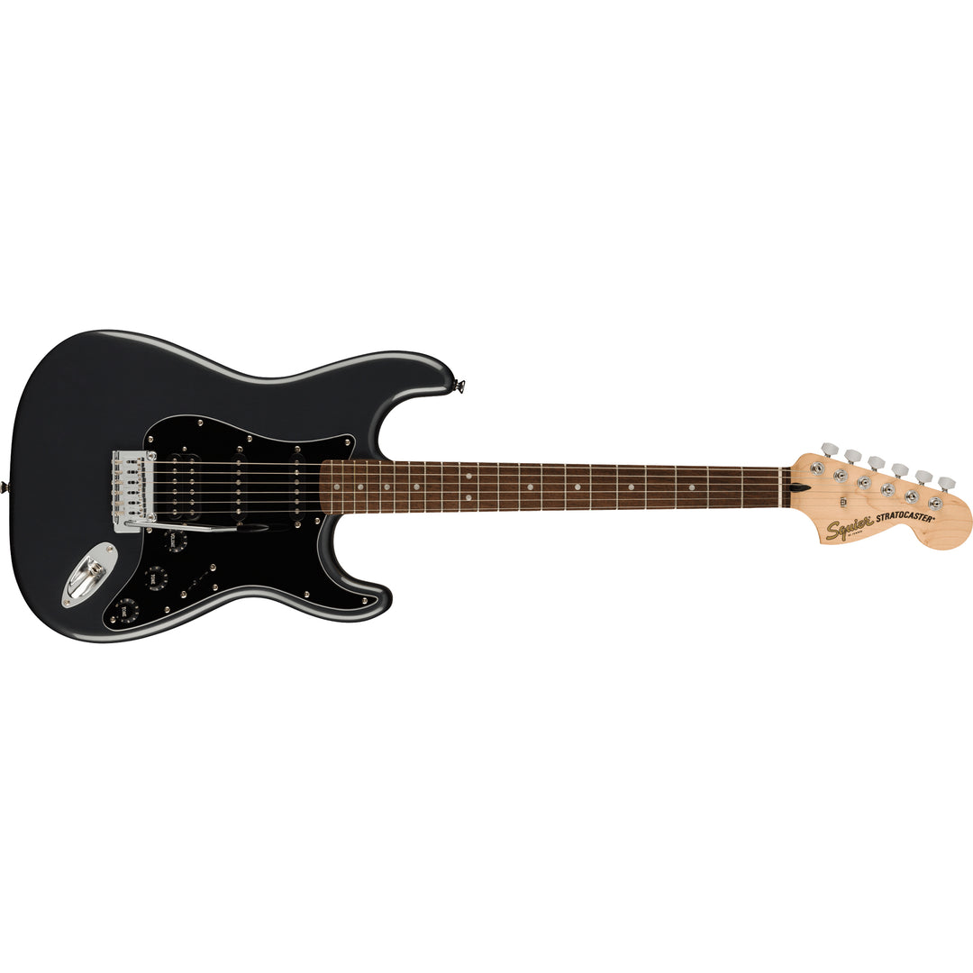 Squier Affinity Series Stratocaster HSS Guitar Player Pack (Charcoal Frost Metallic) 0372821069